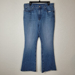 NWOT Madewell Women's Tall Boot Jeans Tierney Wash Eco Edition Blue Size 32